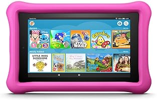 Fire 7 Kids Edition Tablet, 7" Display, 16 GB, Pink Kid-Proof Case