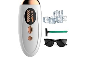 Sukiiter IPL Hair Removal Device, with 5 Energy Level,999,999 Flashes,3 Function, Laser Permanent Hair Remover Painless for Women and Men,Facial,Bikini,Body - White