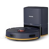 Philips 2000 Serisi Robot S&uuml;p&uuml;rge - Tek Seferde S&uuml;p&uuml;r&uuml;r ve Siler, 6000 Pa Emiş G&uuml;c&uuml;, LDS Navigasyon, Kompakt Otomatik Boşaltm