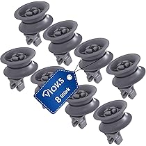 VIOKS Wielen voor vaatwassermand 31 mm set 8 stuks vervanging voor Bosch 00611666 00165313 - vaatwasserwielen voor bosch-privileg, Constructa, Bauknecht vaatwasser