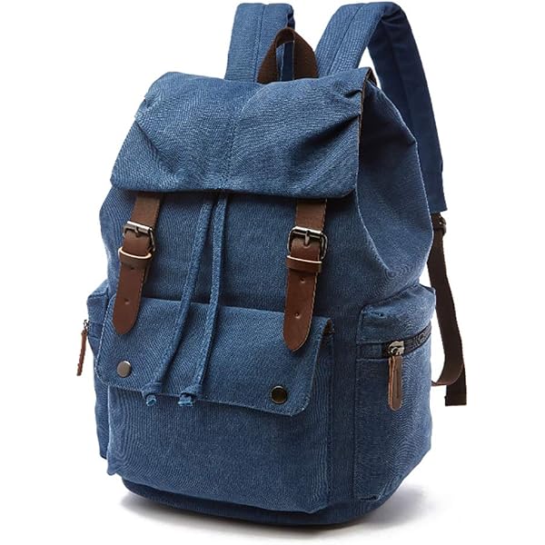 AOKING RUCKSACK Daypack Reise Wander Schule Tasche Canvas Stoff