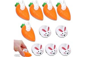Ctxtqtdt 5 + 5 Stück Aufziehbare Hasen mit Karotten, Aufziehspielzeug Autos Spielzeug, Geschenkideen zu Ostern für Kinder, Lustige Ostergeschenke, Ostern Mitgebsel für Kinder ab 2 Jahre