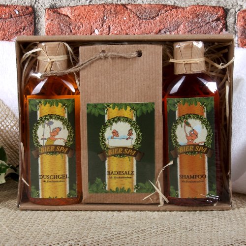 Lustige Apotheke kleines Geschenkset für Männer „Bier Spa“ mit Geschenkverpackung - 2