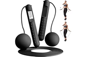 ELECTRI-HQ Corde à Sauter Sans Fil Intelligente avec Compteur, Corde a Sauter Sans Fil Sport, Poignées Antidérapantes Jump Rope Réglable pour Fitness Adulte,Enfant