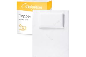 ‎DAILYDREAM Dailydream Matratzen Topper 120x60cm | Memory Foam | 5cm hoch | Edition Travel Kids, Model M | Zertifiziert & ergonomisch für unbequeme Matratze, Boxspringbett & Gästebett | Mattress Topper 120x60