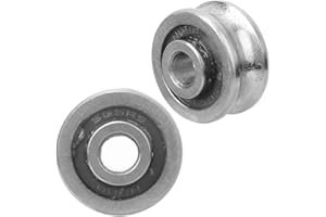 YWBL-WH 10 Pièces SG15 U Roulements à Rainure en Acier Inoxydable Roulement de Guidage 5x17x8mm pour Machine à Broder par Ordinateur(Single row ball)