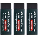 Faber Castell Kopya - Pvc Free No:20 B&uuml;y&uuml;k Boy Siyah Silgi(3 Adet)