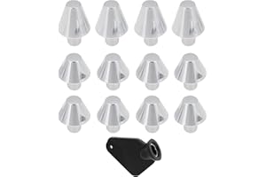 LT Easiyl 12 punte per scarpe da calcio M6 in alluminio, 4 pezzi/14 mm, 8 pezzi/10 mm, con chiave inglese, compatibili con Adidas