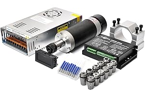 Daedalus CNC Brushless Spindle Motor Kit, 600w, ER16, 48V DC, 9000RPM