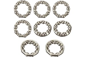 BABIOMS BAIBEI 8Pcs Manivela Rodamientos Rueda Bicicleta, 1/4 Pulgadas x 9 Jaulas de Rodamiento de Bolas