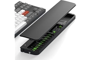 OKCSC Upgraded Electronics Cleaning Kit, Cleaner Keyboard Tray 2-in-1, Computer Screen/Keyboard Cleaning Kit, Cleaning Tool with Brush, AirPods/Electronics/MacBook/iPhone/Cleaning Kit - Balck