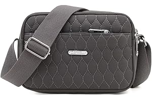 YANAIER YANAIR Small Crossbody Purse Handbag Multifunction Shoulder Bag Phone Purse Girls Ladies Casual Messenger Bag Grey-1