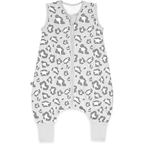Emma & Noah Sacco Nanna 3.5 TOG Con Piedi - Cotone Biologico, Maniche Rimovibili, Certificato Oeko-Tex