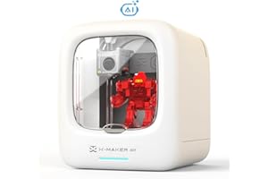 AI-Powered 3D Printer for Kids, AI Design App, Huge Toy Library, Up to 400mm/s Faster Speed, W/ 16+ Mini 3D Design Module, App Control,AOSEED X-Maker Joy AI+