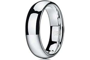Three Keys Jewelry Silver Tungsten Wedding Ring Bands for Men Women 2mm / 4mm / 6mm / 8mm