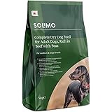 Amazon-Marke: Solimo Komplett Trockenfutter für ausgewachsene Hunde (Adult), Rindfleisch mit Erbsen, 5kg (1er-Pack)