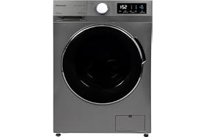 Panasonic 8kg Front Load Washing Machine,5 Star Water & Energy Efficiency, Abaya wash by Gentle Hand Wash/Active Foam by Active Speed/Pause & Add - NA16MG1WL