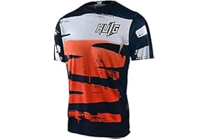 HULG Koszulka kolarska, męska koszulka rowerowa, koszulki rowerowe do oddychającej koszulki rowerowej, męska koszulka rowerowa z krótkim rękawem, koszulka rowerowa do MTB, rower szosowy, multisport,