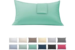 ECOMMERC3 | 2-pack örngott 50 x 90 extra mjuka och bekväma - Aquamarine kuddfodral tillverkat i 100% i Spanien, andas, lätt a