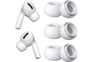 WOOXDYUK® pary silikonowych zatyczek do uszu, odpowiednie do Airpods Pro, wymienne końcówki z otworem antyšumowym, z torbą