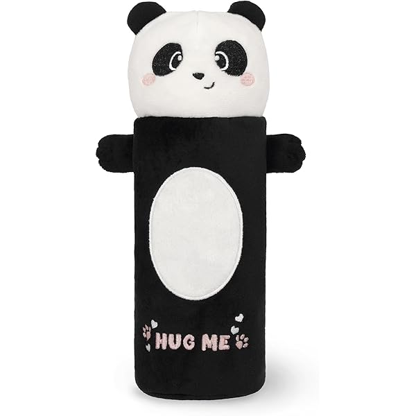 Meisjes Leuke Pluche Rode Panda Rugzak - Zachte Geïntegreerde Knuffel, Pluizige Sling Bag, Purse - Leuke Tas Verjaardagscadeau voor Panda Lover