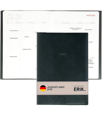 Volledige Pagina Per Dag 2025 De Groter Dikke – DIN A4 Kalender – DONKERBLAUW – Per Dag Per Dag Een Pagina