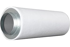 Filtre à charbon Eco-Line de Prima Klima, anti-odeurs, pour tuyau de ventilateurs ou d’extracteurs de chambre de culture 700-m³ - 900-m³ 160mm Flansch