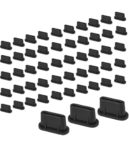 4 Tappi Anti-Polvere Per USB-C E Micro USB - In Alluminio, Compatibili Con Smartphone Android - Foto 6