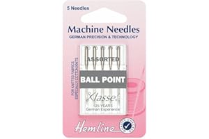 Hemline Machine Needles: Ball Point - Mix