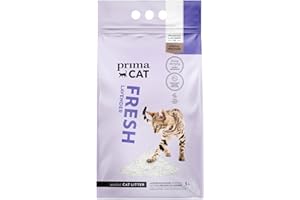PrimaCat - Hygienic Lavender Scented Cat Litter, Long Lasting Clay, 5L (4kg)- Amazon Exclusive