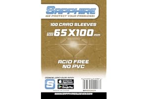 RED GLOVE 100 Sleeves Sapphire 7 WONDERS 65x100 Bustine Protettive x Giochi da Tavolo