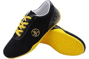 FOOCEOUTE Taichi Shoes,Chinese Traditional Wushu Shoes,Qigong Trainers,Wing Chun Slipper,Tai-Chi Taekwondo Sneakers,Anti-Slip,Breathable,Wear-Resistant,for Taekwondo,Boxing,Kung Fu,Taichi