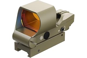 Feyachi RS-30 Mirino Softair, Red Dot Softair Ottica Riflescopi 4 reticoli 5 Impostazioni di Luminosità Tattico Mirino Accessori per 20mm/22mm Weaver/Picatinny Rail