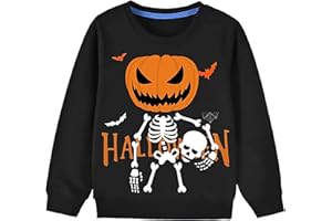 LXKA Kids Christmas Jumpers 1-7 Years Boys Girls Xmas Sweatshirts Jumper Toddler Santa Claus Reindeer Tops Present Baby T-Shirts Long Sleeve Cotton Outfits Gifts Tees Crew Neck Casual Winter Clothes