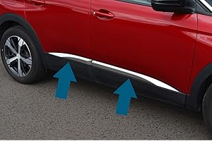 ALVM PARTS & ACCESSORIES Embellecedor cromado para puerta lateral para adaptarse a 3008 (2017+)