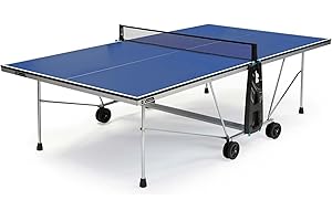 CORNILLEAU - Table d'intérieur Loisir 100 Indoor - Aggloméré 18mm - Compact Technology - FFTT Loisir - Bleu