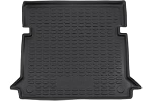 J&J AUTOMOTIVE | Tapis De Coffre sur Mesure pour Dokker 2012-2021, Noir, Antidérapant, Bord Haut, Toutes Saisons, Adapté Animaux de Compagnie