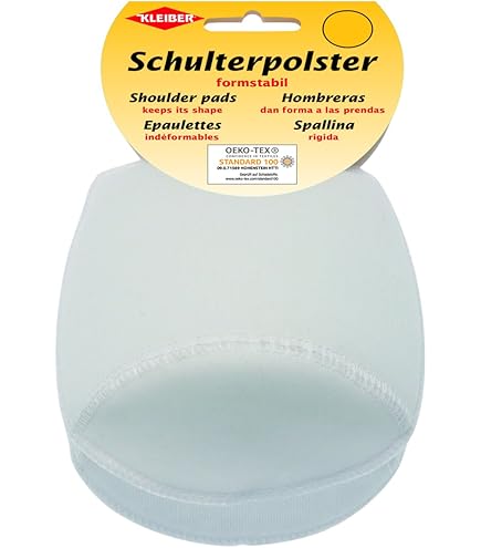 Spalline Imbottite Raglan Con Gancio E Velcro - Per Abiti E Cappotti | Bianco, 16x11,5x4 Cm - Foto 7