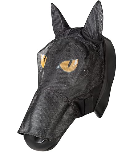 Harrison Howard CareMaster Masque Anti-Mouches Cheval Nez Long Oreilles - Cactus Vert (M)