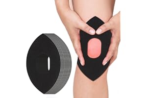 PEELANMALL Lot de 12 bandes de kinésiologie pour genoux - Pour soulager et soutenir la douleur au genou - Bande élastique de kinésiologie et de sport pour la stabilité du genou - Pour joints, soutien et