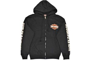 Harley-Davidson Męska bluza z kapturem, czarna bluza z kapturem Bar & Shield 30299142
