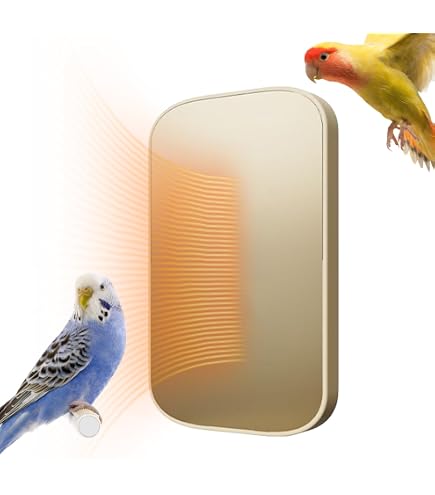 Riscaldatore A Gabbia Per Uccelli Con Specchio: 18W, Termostatico E Sicuro Per Pappagalli!