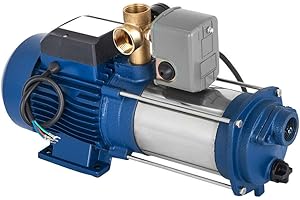 SHZICMY Bomba de jardín, 1800 W, 4000 L/h, 10 bar, bomba centrífuga de agua con interruptor