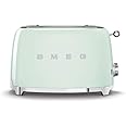 Smeg TSF01PGUK 2 Slice Toaster, Extra Wide Slots, 3 Pre-Set Options, 950W, Pastel Green