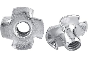 T-Nuts Sortiment Skruvsatser M3/M4/M5/M6/M8 Zink-Carbon T-Nut Fyrkantiga stålmuttrar för hantverkare amatör träbearbetningsmö