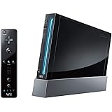 Nintendo Wii Console (Black) with Wii Sports + Wii Sports Resort and Motion Plus Controller (Wii)