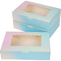 20 Scatole Portacupcake In Cartone: Confezioni Regalo Trasparenti Per Dolci E Biscotti