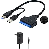 USB 3.0 2.5 3.5 İn&ccedil; Sata SSD HDD Hard Disk &Ccedil;evirici D&ouml;n&uuml;şt&uuml;r&uuml;c&uuml; + Adapt&ouml;r