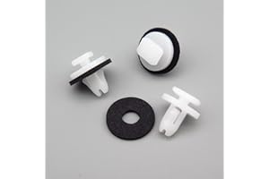 VVO Fasteners- Grapas de Plástica Blancas. Para Alerón y moldura del paso de rueda delantero. Compatibile con Citroen C3 Aircross, (10 pzas)