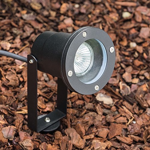 Gartenstrahler in Schwarz – Gartenbeleuchtung – Terrassenbeleuchtung – Gartenspot – Teichbeleuchtung – Wegelicht für gemütliche Abende im Freien - 8